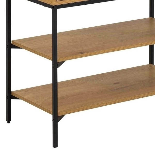 Regał Jaipur dąb/czarny - ACTONA